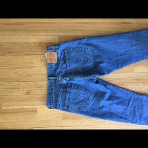 Levi 501 wedgie jeans